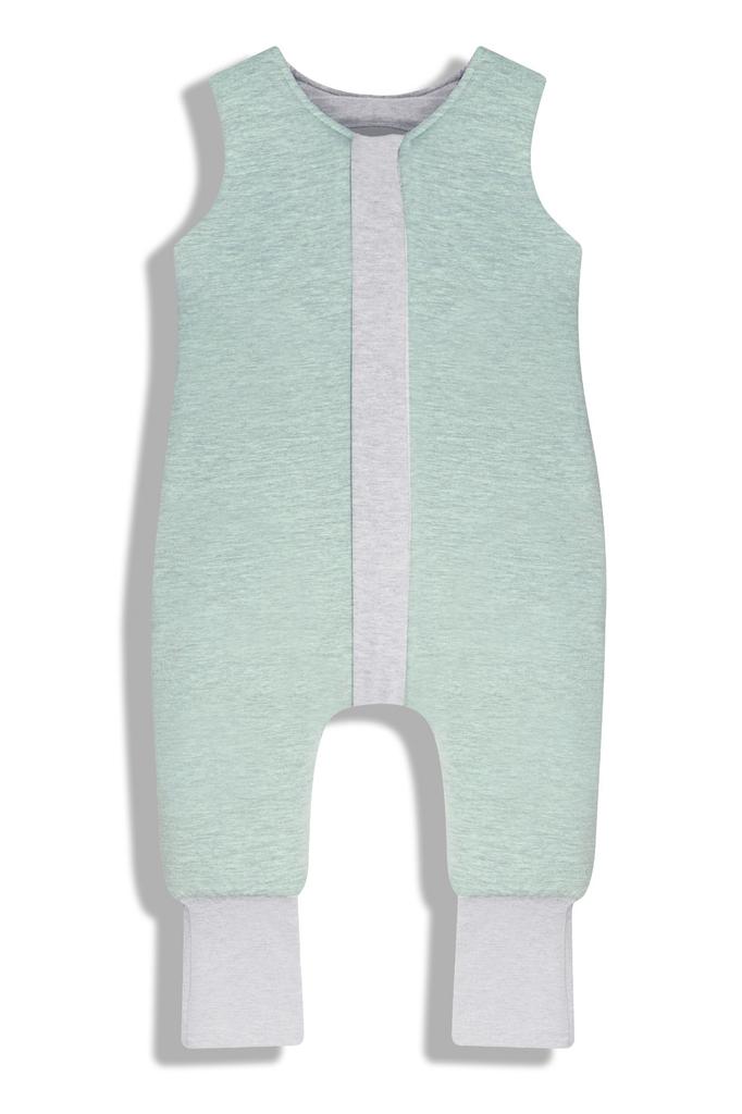 Двусторонний спальный мешок с ножками Xs (6-12 месяцев) Меланж Мята