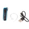 Bluetooth Wireless In Ear Earphone Single Ear Hanging Business Earbuds for DrivingBlack Blue