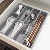 Cutlery Storage Box Classification Organization Large Capacity Multi Compartments Tableware Tray Fork Chopsticks Spoon Drawer Tableware Organizer