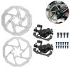 Mountain Bike Mechanical Disc Brake Cycling Bicycle Front Rear Set with 160mm Rotors