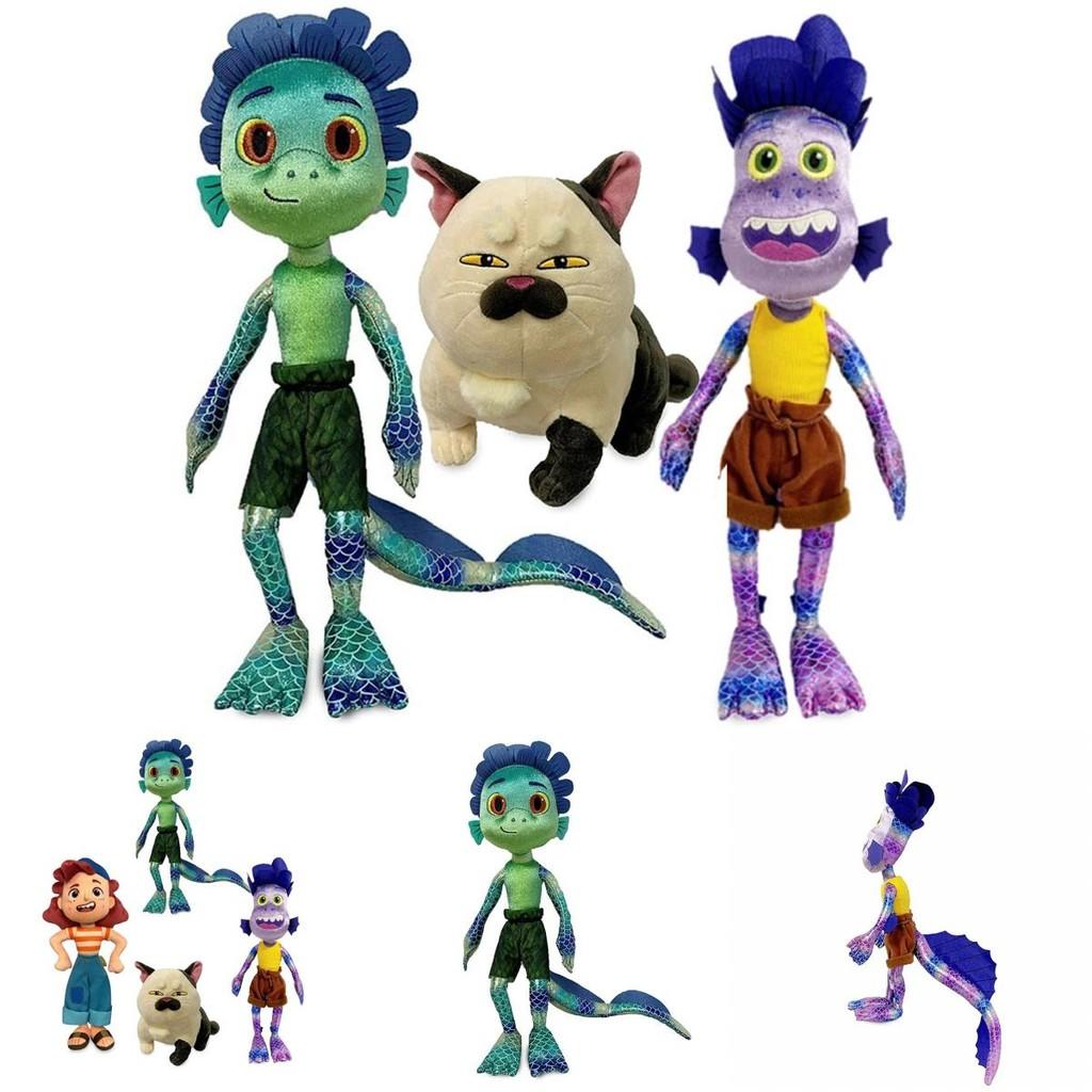 Adorable Cartoon Luca Alberto Julia Cat Sea Monster Boys Plush Toys Anime Figures Dolls