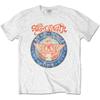 100% Cotton TOPS UNISEX TEES MENS WOMENS Aerosmith Aero Force White Shirt T-shirt Rock Band Tshirt