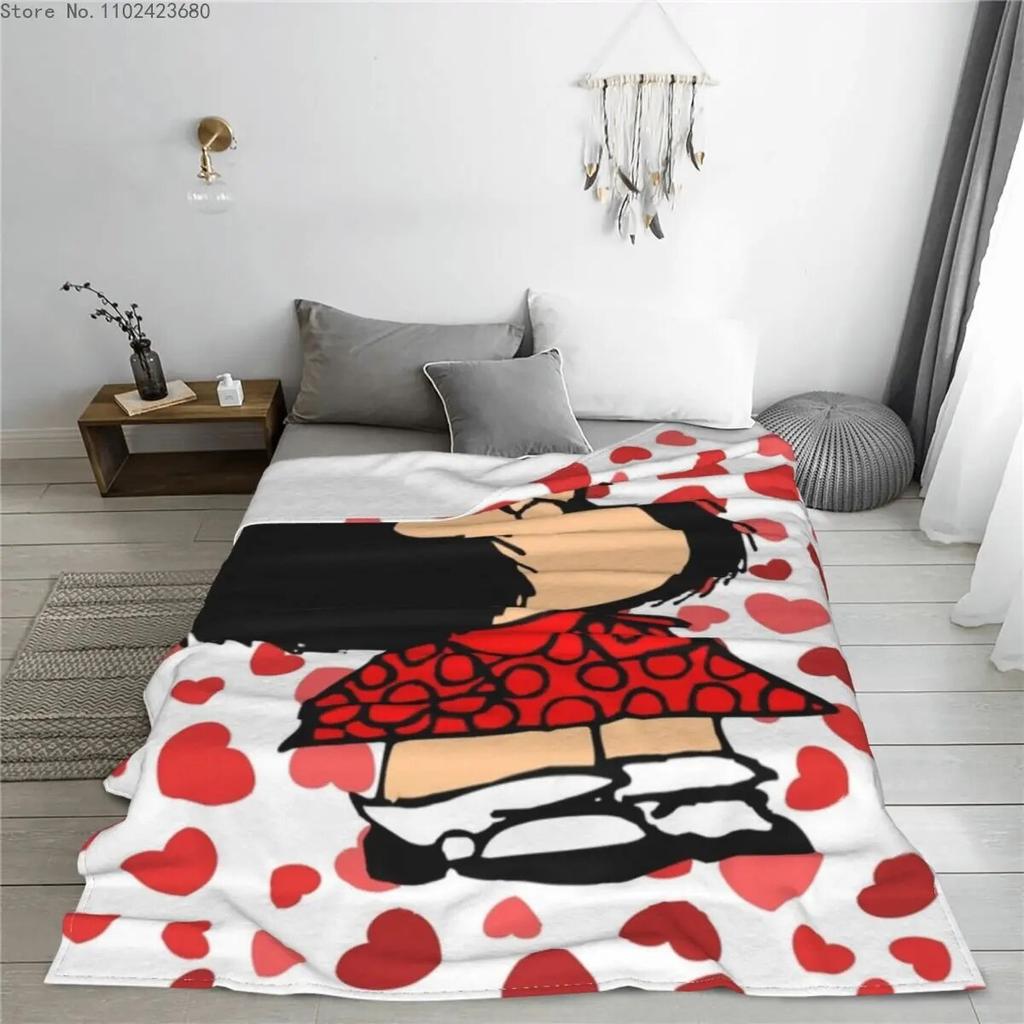 Mafalda аниме плед одеяло фланелевые зимние многофункциональные теплые пледы для кровати дорожный коврик кусок