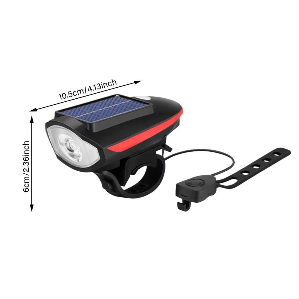 3 Modes Solar Bicycle Light Waterproof Night Riding Lamp LED Bike Front Lamp Balance Bicycle