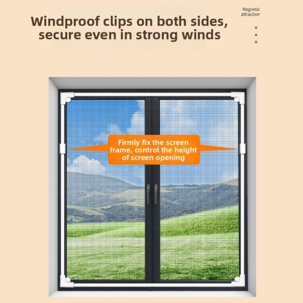 Magnetic Window Screen Net Self Adhesive Door Mesh Screen New Mosquito Window Screen Indoor Use