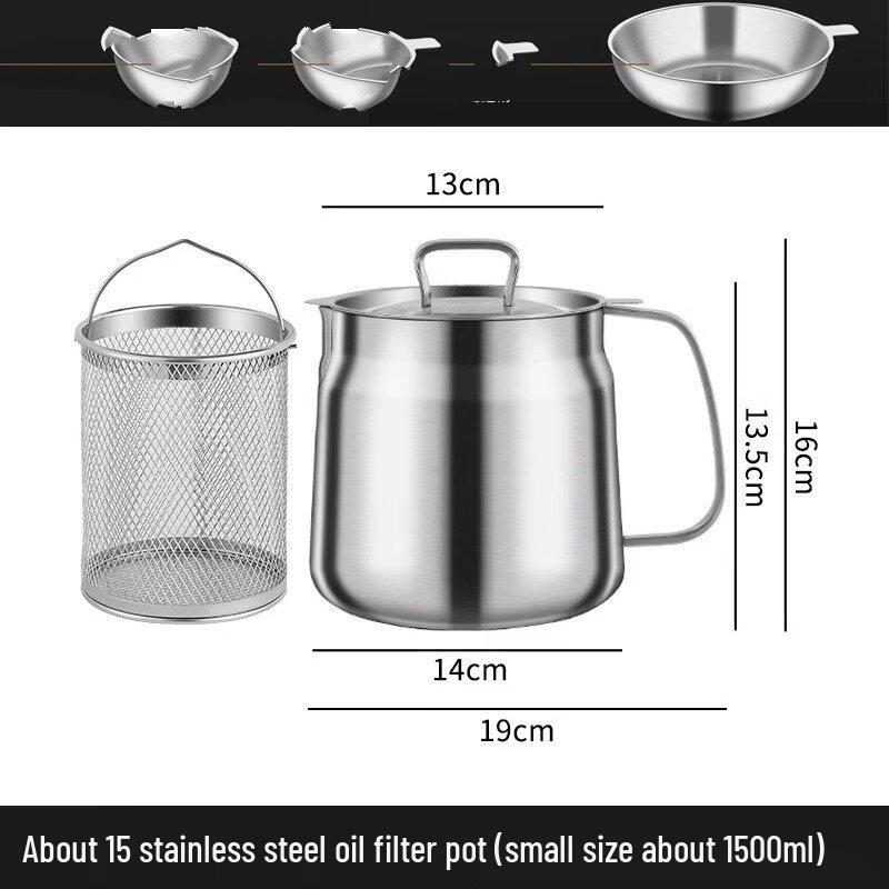 Stainless Steel Oil Filter Pot