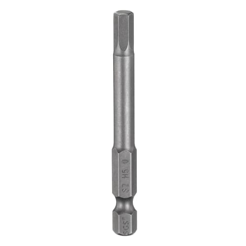 uxcell H5 Hex Bit, 5mm, Single-Head, Magnetic, for Electric Screwdrivers, 65mm Long, S2 Steel, for Electrical Construction, DIY, and Home Repairs