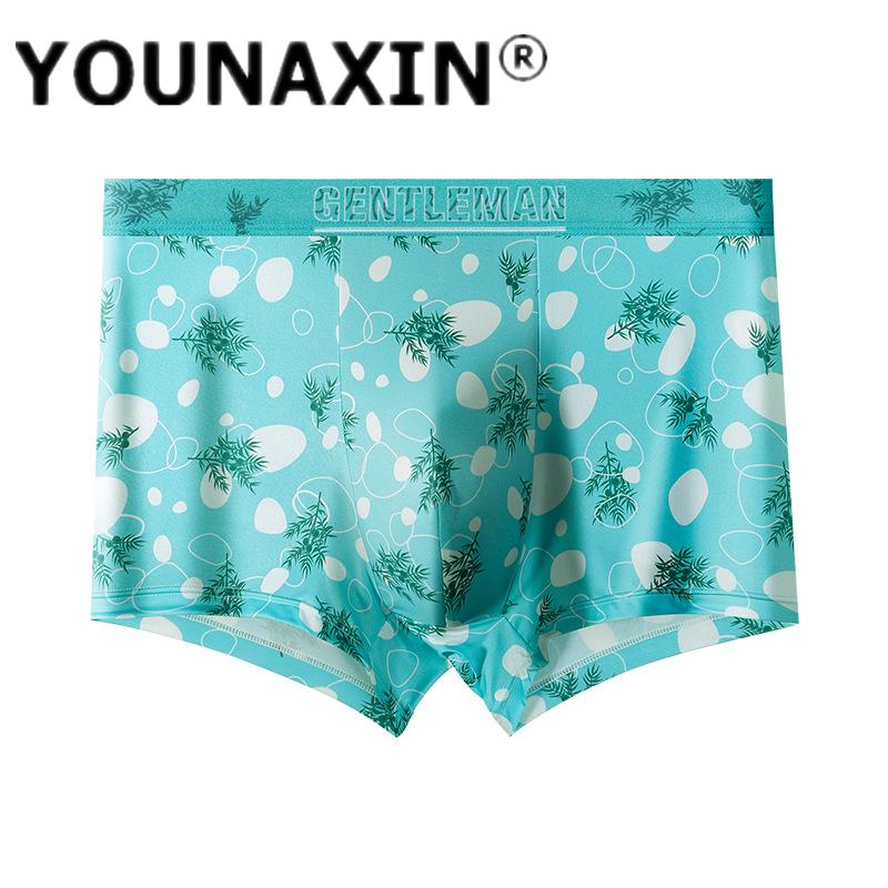 Мужское нижнее белье большого размера, трусы-боксеры Ice Silk, дышащее нижнее белье для подростков, шорты, спортивное нижнее белье L XL 2XL 3XL 4XL 5XL