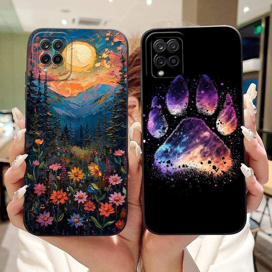 Для Samsung Galaxy A12 M12 Новый Модный Чехол с Рисунком Пляж на Закате Для Samsung A12 A125F A127F Мягкие Силиконовые Чехлы для Телефона