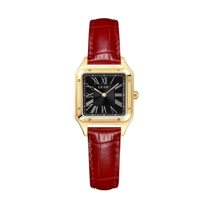Autumn New Square Belt Watch Elegant Fashion Quartz Couple Watch Retro Modern Watch