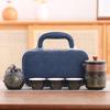 Ceramic Travel Tea Set with Canister Porcelain Teaware Tea Ceremony Tea Gift Set  Gift Giving