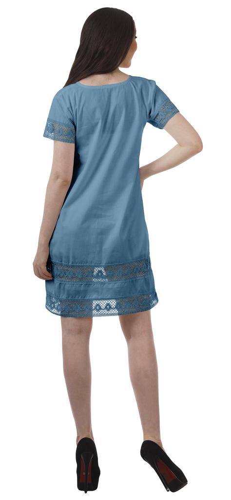 Moomaya Cotton Flex Casual Solid Beach Summer Outfit Womens Cocktail Dresses