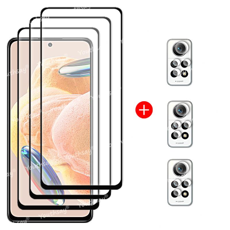 Для Xiaomi Redmi Note 12 Pro Стекло Redmi Note 12 Pro Закаленное Стекло Полный Клей Защитная Пленка для Экрана Redmi Note 12 Pro Plus Стекло