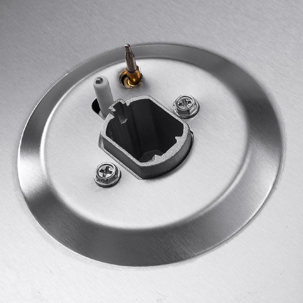 Серебристый + Черный Варочная панель на 4 конфорки Встраиваемая Газовые плиты из нержавеющей стали Газовая варочная панель Кухонный прибор для приготовления пищи Посуда Газовая плита 58*50см