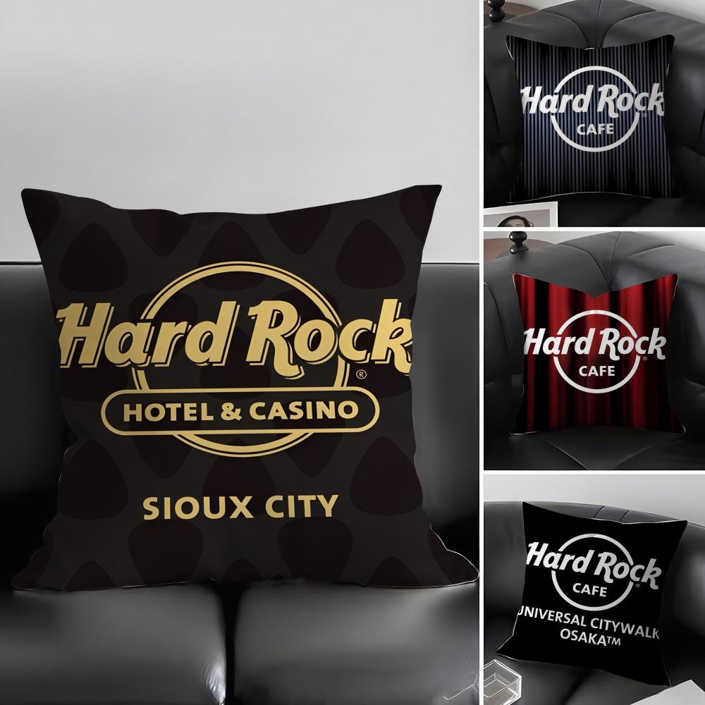 Luxury HHardrock Cafe Cushion Cover Elegant Comfort Pillowcase Sofa Bed Doublesided Printed Invisible Zipper Home Decor