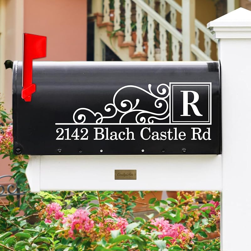 Индивидуальный номер почтового ящика, светоотражающие современные номера почтовых ящиков для улицы, виниловая наклейка с адресом улицы, самоклеящиеся номера, индивидуальный выбор цветов