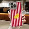 Чехол-бампер с рисунком "Лимонная прохлада в полоску" для Apple iPhone 17 Pro Max 11 14 Air 16e 15 16 Pro 12 Plus 13