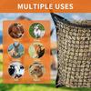 Slow Feed Hay Net Horse Feeding Supplies 31.50" X35.43" Large Capacity Space Saving Portable