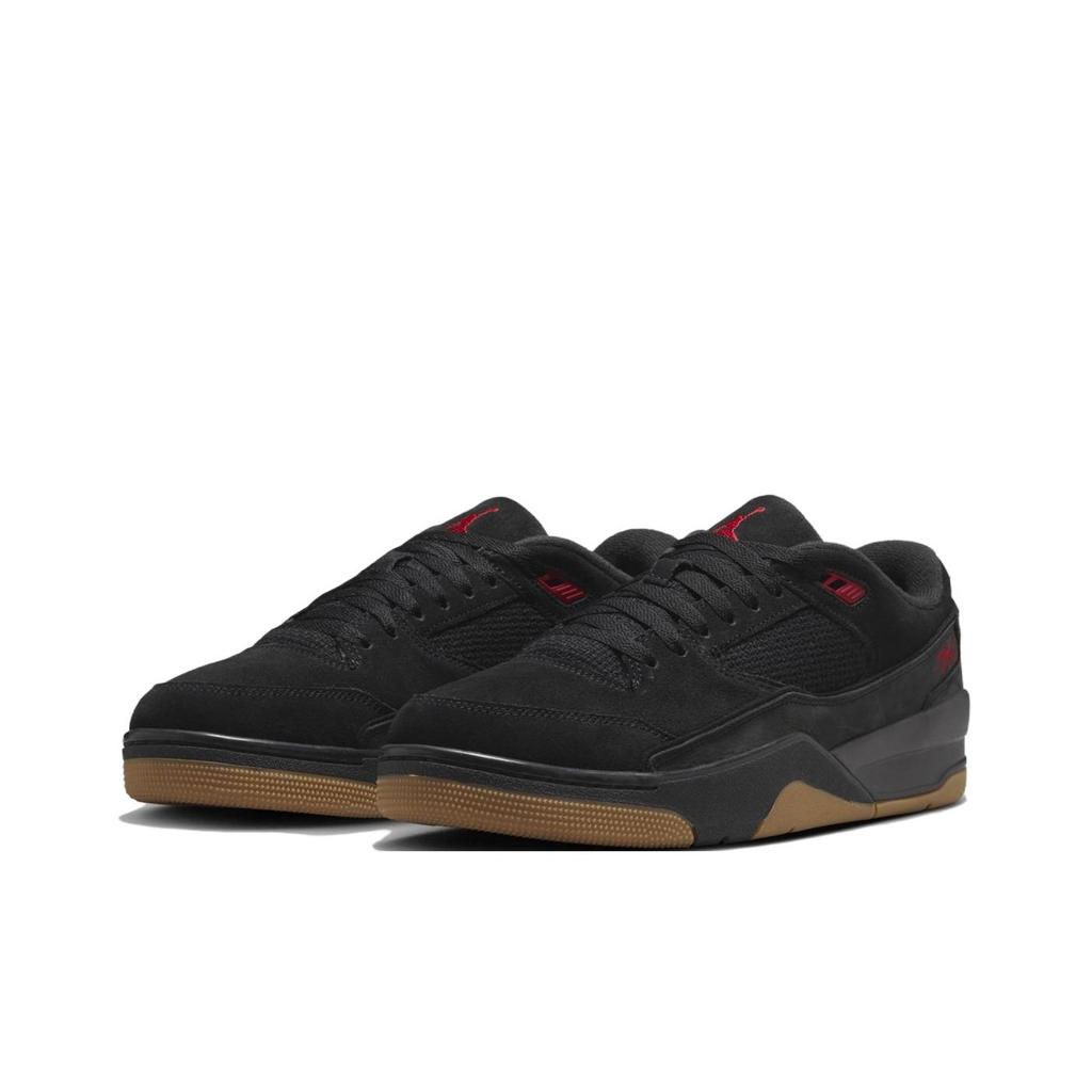 Кроссовки унисекс Air Jordan Flight Court Черные Красные Гум Медово-Коричневые Varsity-Red HF3255-001