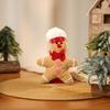 1/2Pcs Christmas Gingerbread Man Doll Plush Stuffed Doll Toy Gingerbread Pendant Christmas Tree Hanging Decorations for Fireplace Display