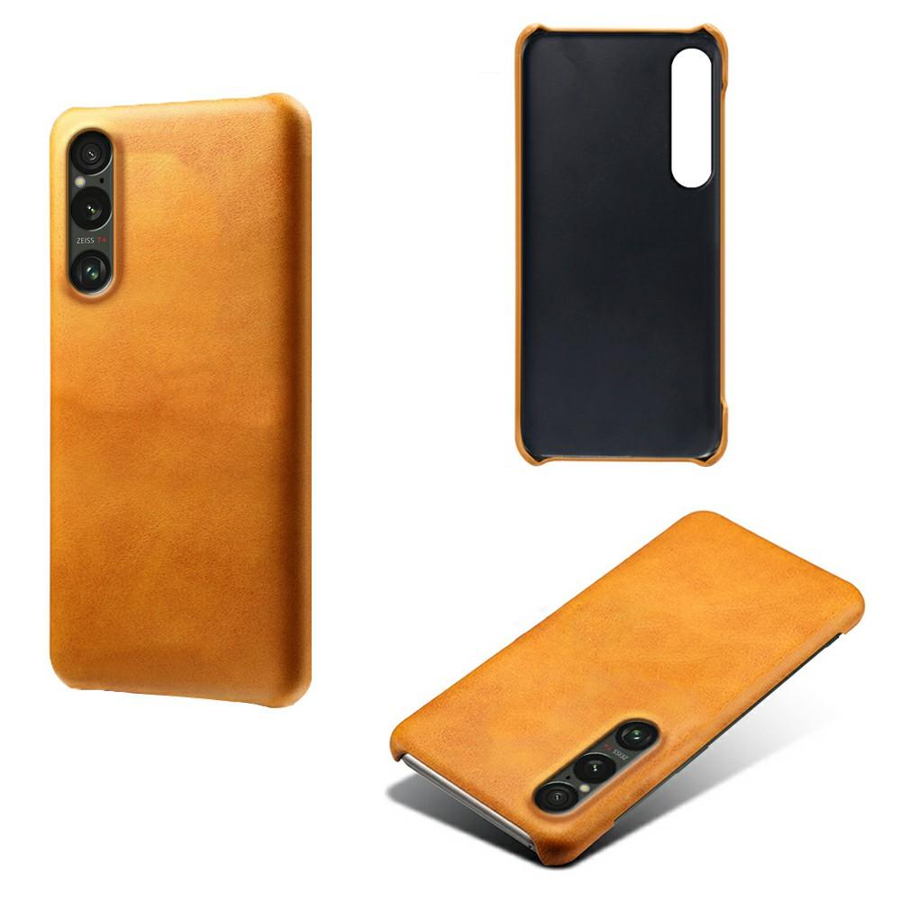 For Sony Xperia 1 VII Case Calf Texture PU Leather Hard PC Protective Phone Cover