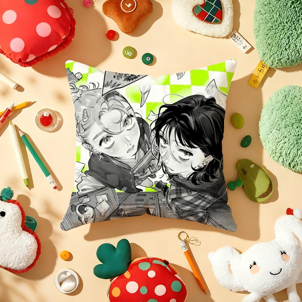 Cushion Cover Plush Fabric Soft DoubleSided Printed Sofa Warm Winter Home Gift Pillow Aya OOosawa Koga MMitsuki Stickers