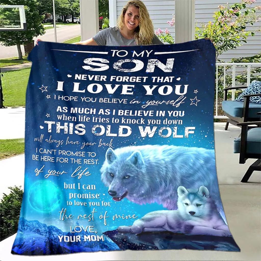 Одеяло для дочери с принтом, фланелевое одеяло для дивана, одеяло для моей дочери, Лев, Тигр, люблю тебя, мама, папа, волк, подарки для дочери