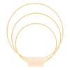 Iron Gold Metal Flowers Hoops 10-50cm Flowers Hoop Wreath Frame Garland Rings  Home Decoration