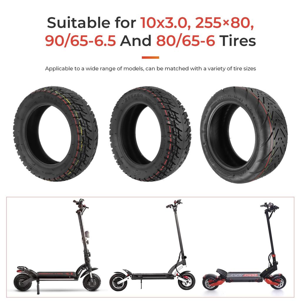 Ulip Reinforced 10*3/255*80 Inner Tube with Bent 90 degree for 255×80 90/65-6.5 80/65-6.5 Tires