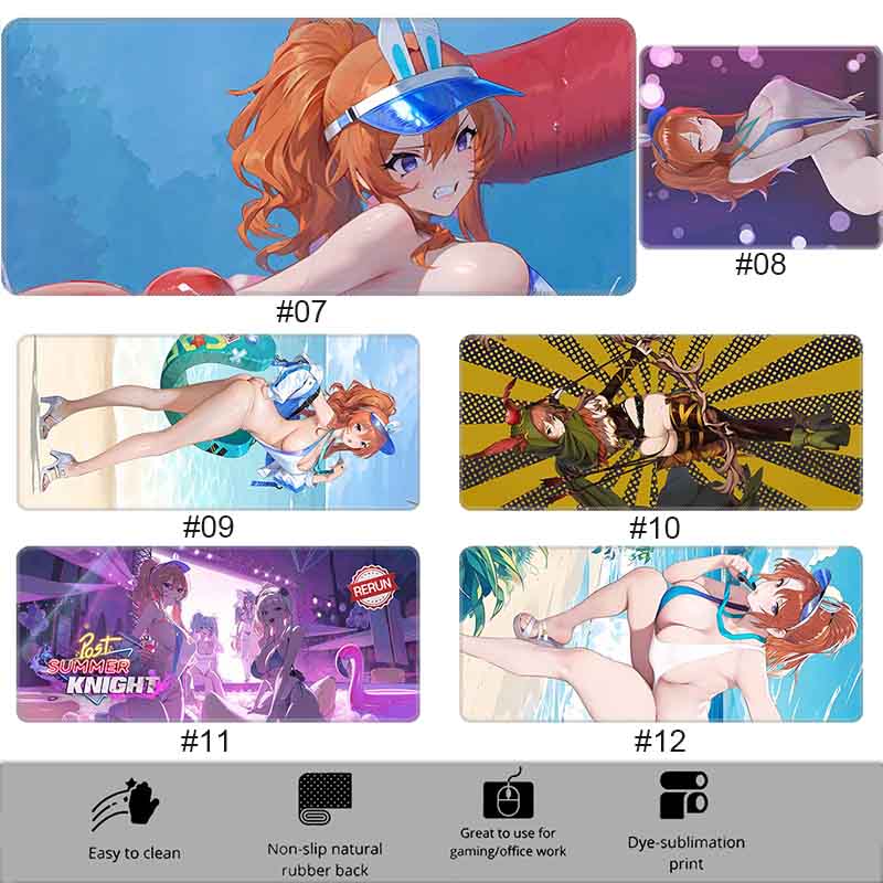 Anime B_Brown D_Dust 2 Sexy MouseMat Overwatch Gamer Sexy ACG Mouse Pad B_Browndust2 Zenith Large Non-Slip Mousepad Keyboard Mat