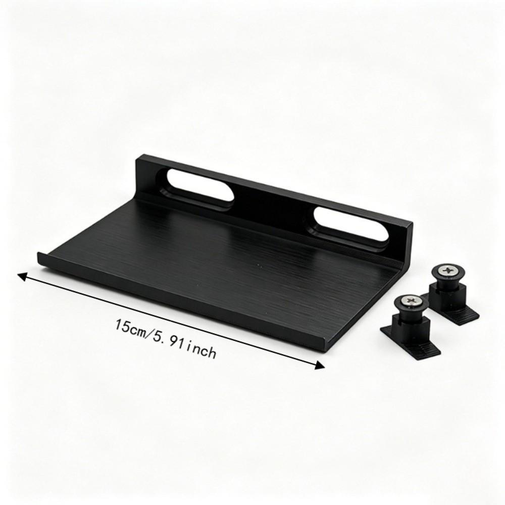 Damage-Free Slat Wall Shelf No Drill Acoustic Panel Holder Floating Shelf Storage Rack