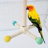 Ветряная мельница с вращающимися шариками, жердочка для попугая, ленточный подшипник, интерактивная жердочка для птиц, деревянная красочная подставка для попугая, клетки для птиц