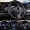PU Leather Steer Wheel Protector Anti Slip Steering Cover Car Interior Decoration