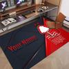 Custom Rug Nottingham Forest Pattern Print Name Text Soft Non‑Slip Floor Carpet for Home Indoor Decoration