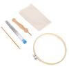 Набор для вышивания с иглой Punch Hoops DIY Coarse Wool Brass Yarn Scissors Tools Set