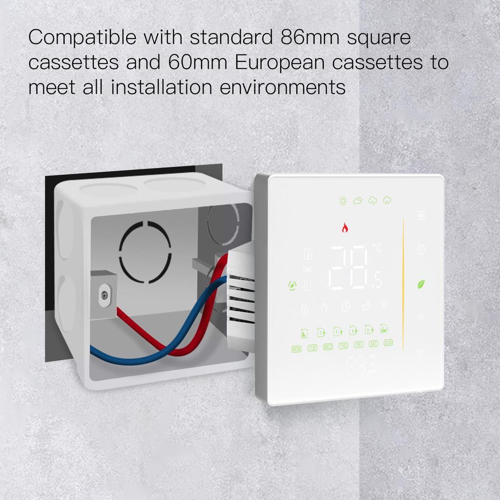 Умный термостат для теплого пола Graffiti WiFi с приложением Zigbee, таймером и дистанционным управлением