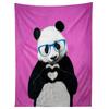 PANDA WITH FINGER HEART PINK Tapestry