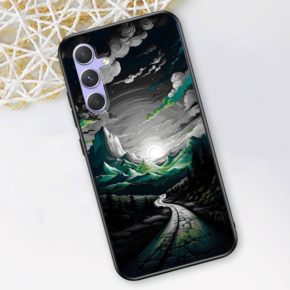Чехол с пейзажем и горами для Samsung Galaxy A51 A53 A54 A31 A52 A12 A13 A21s A22 A32 A11 A22 A33 A41 A52s A73 A14 TPU Чехол для телефона