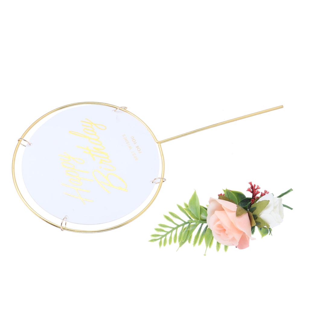 Металлические вставки для торта, круглые вставки для украшения торта, топперы, украшения для тортов на день рождения