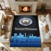 Ciudad de Manchester (14) Personaliza tu alfombra con nombre, cojín para silla de oficina, regalo para dormitorio sala de estar del hogar.