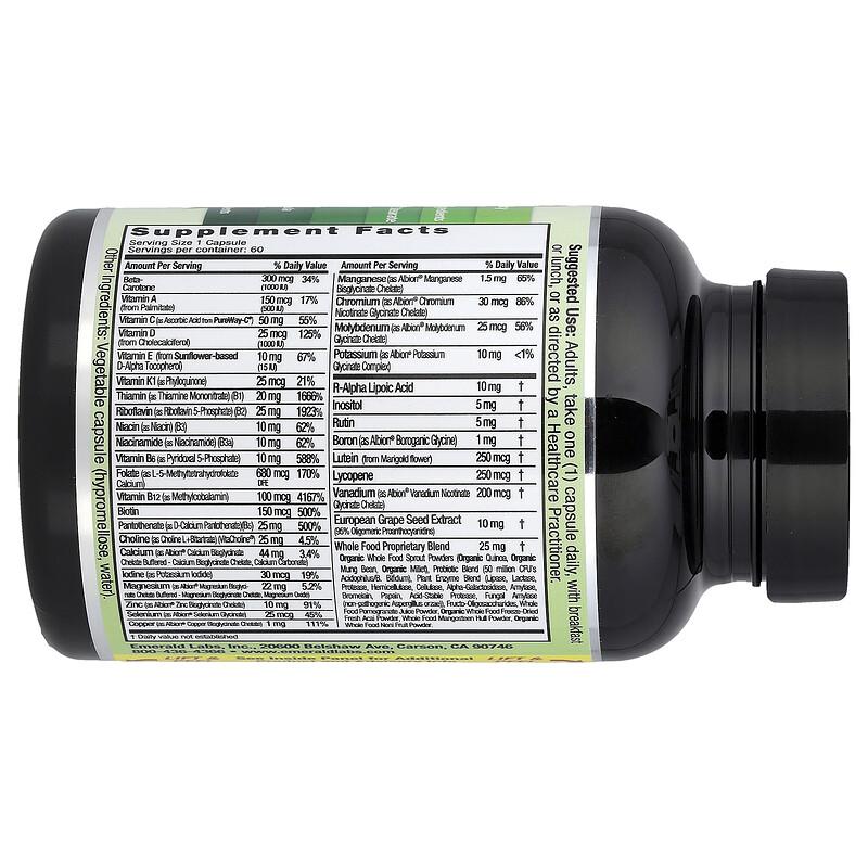 CoEnzymated Women's 1-Daily Multi, 60 Vegetable Caps