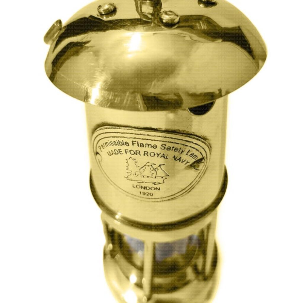 6-дюймовая рабочая морская шахтерская лампа из цельной латуни, масляный фонарь для корабля, морской подарок на Хэллоуин, День благодарения, Рождество и годовщину