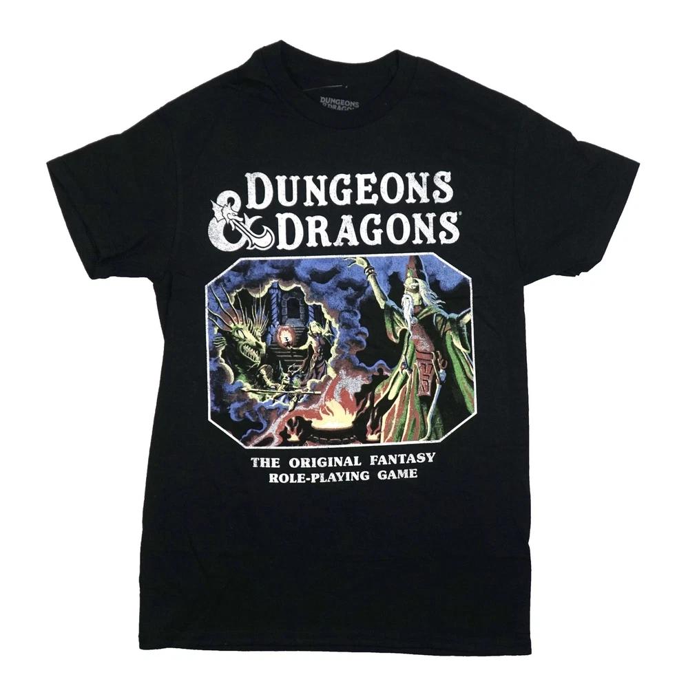Dungeons Dragons Футболка для взрослых Волшебник Драконы Фэнтези Ролевая игра