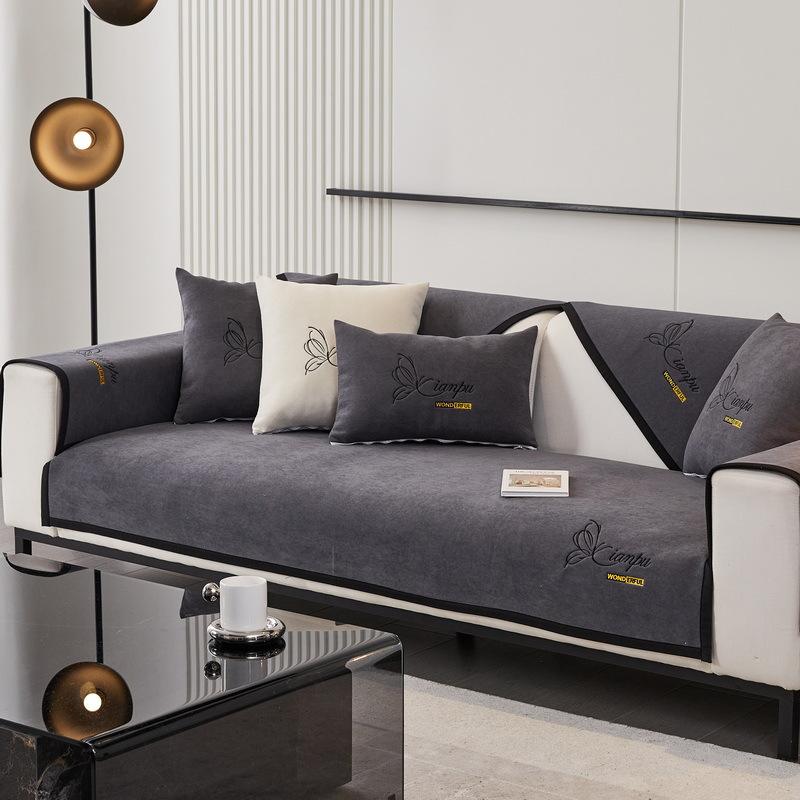 Chenille Sofa Cushion New Four-season Anti-slip Sofa Cushion Light Luxury High-end Sofa Cover Cloth