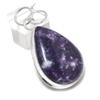 Lepidolite Handmade 925 Sterling Silver Jewelry Pendant 1.97" Q1e22