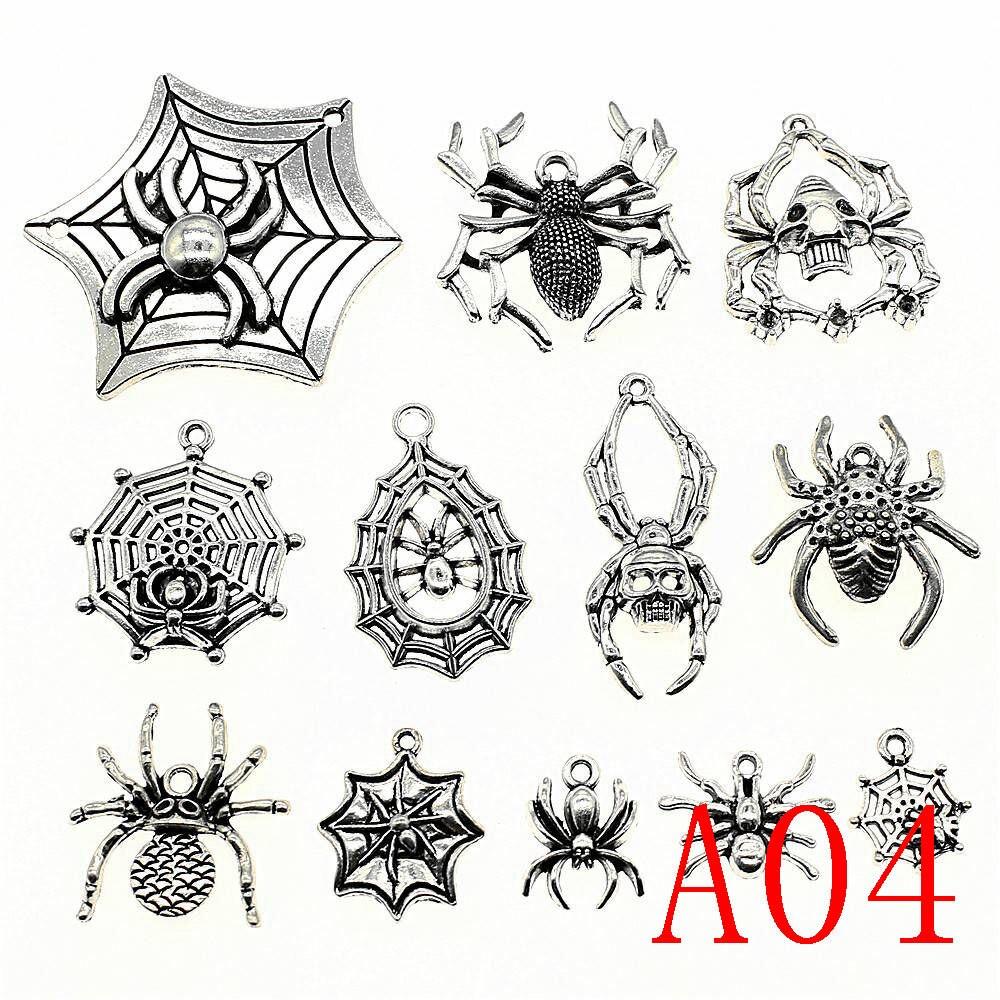 Древние серебряные подвески с животными, компоненты ювелирных изделий ручной работы