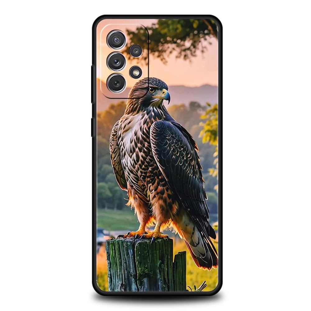 Чехол для телефона с орлом для Samsung Galaxy A17 A07 A55 A35 A25 A15 A05s A33 5G A31 A23 A21s A13 A41 A73 A53 A51 A71 A03s S10 Plus