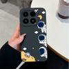 Милый Чехол для Телефона Астронавт на Луне Для Xiaomi 17 15 15T 14 14T Pro Poco C71 C75 M7 M8 F7 F8 Мягкий Жидкий Силикон Противоскользящий Корпус Для Чехлов Xiaomi