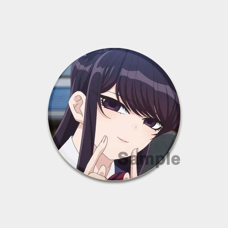 58 мм аниме «Коми может T общаться», булавка с отворотом, значок для косплея с героями мультфильмов, креативные подарки, броши Gujian Одноклассники, милые булавки для рюкзаков