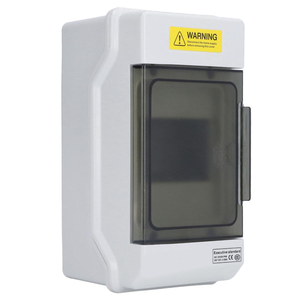 Распределительная коробка Водонепроницаемый 4-ходовой пластиковый распределительный корпус Прозрачная крышка Крепление на DIN-рейку